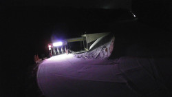 Modrá sjezdovka - dojezd k lanové dráze