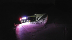 Modrá sjezdovka - dojezd k lanové dráze