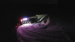 Modrá sjezdovka - dojezd k lanové dráze