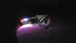 Modrá sjezdovka - dojezd k lanové dráze