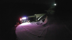 Modrá sjezdovka - dojezd k lanové dráze