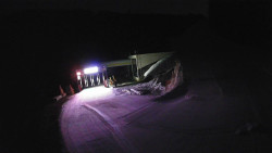 Modrá sjezdovka - dojezd k lanové dráze