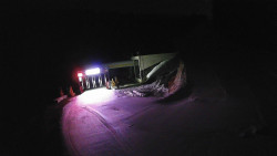 Modrá sjezdovka - dojezd k lanové dráze