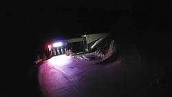 Modrá sjezdovka - dojezd k lanové dráze