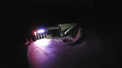 Modrá sjezdovka - dojezd k lanové dráze