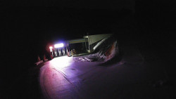 Modrá sjezdovka - dojezd k lanové dráze