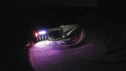 Modrá sjezdovka - dojezd k lanové dráze