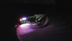 Modrá sjezdovka - dojezd k lanové dráze