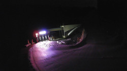 Modrá sjezdovka - dojezd k lanové dráze