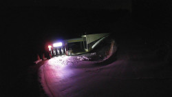 Modrá sjezdovka - dojezd k lanové dráze