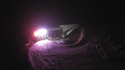 Modrá sjezdovka - dojezd k lanové dráze