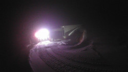 Modrá sjezdovka - dojezd k lanové dráze