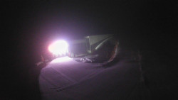 Modrá sjezdovka - dojezd k lanové dráze