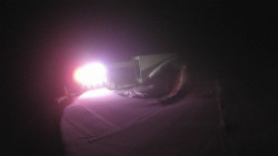 Modrá sjezdovka - dojezd k lanové dráze