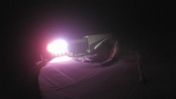 Modrá sjezdovka - dojezd k lanové dráze