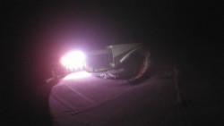 Modrá sjezdovka - dojezd k lanové dráze