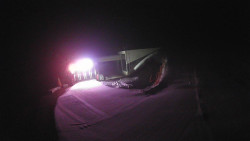 Modrá sjezdovka - dojezd k lanové dráze