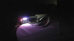 Modrá sjezdovka - dojezd k lanové dráze