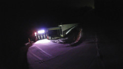 Modrá sjezdovka - dojezd k lanové dráze