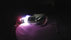 Modrá sjezdovka - dojezd k lanové dráze