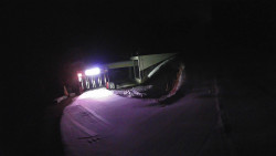 Modrá sjezdovka - dojezd k lanové dráze