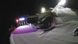 Modrá sjezdovka - dojezd k lanové dráze