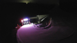 Modrá sjezdovka - dojezd k lanové dráze