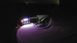 Modrá sjezdovka - dojezd k lanové dráze