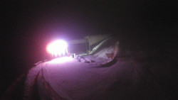 Modrá sjezdovka - dojezd k lanové dráze