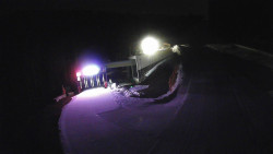 Modrá sjezdovka - dojezd k lanové dráze