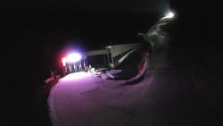 Modrá sjezdovka - dojezd k lanové dráze