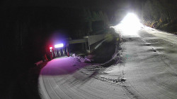 Modrá sjezdovka - dojezd k lanové dráze