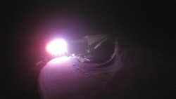 Modrá sjezdovka - dojezd k lanové dráze