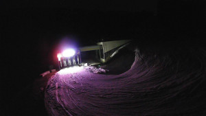 Červenohorské sedlo - Modrá sjezdovka - dojezd k lanové dráze - 23.3.2026 v 01:30 Červenohorské sedlo - Modrá sjezdovka - dojezd k lanové dráze - 23.3.2026 v 01:30