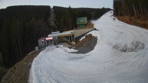 Červenohorské sedlo - Modrá sjezdovka - dojezd k lanové dráze - 23.3.2026 v 05:30 Červenohorské sedlo - Modrá sjezdovka - dojezd k lanové dráze - 23.3.2026 v 05:30