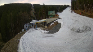 Červenohorské sedlo - Modrá sjezdovka - dojezd k lanové dráze - 23.3.2026 v 06:30 Červenohorské sedlo - Modrá sjezdovka - dojezd k lanové dráze - 23.3.2026 v 06:30