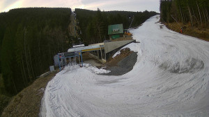 Červenohorské sedlo - Modrá sjezdovka - dojezd k lanové dráze - 23.3.2026 v 07:00 Červenohorské sedlo - Modrá sjezdovka - dojezd k lanové dráze - 23.3.2026 v 07:00