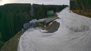 Červenohorské sedlo - Modrá sjezdovka - dojezd k lanové dráze - 23.3.2026 v 07:30 Červenohorské sedlo - Modrá sjezdovka - dojezd k lanové dráze - 23.3.2026 v 07:30