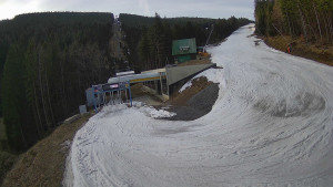 Červenohorské sedlo - Modrá sjezdovka - dojezd k lanové dráze - 23.3.2026 v 08:00 Červenohorské sedlo - Modrá sjezdovka - dojezd k lanové dráze - 23.3.2026 v 08:00