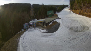 Červenohorské sedlo - Modrá sjezdovka - dojezd k lanové dráze - 23.3.2026 v 08:20 Červenohorské sedlo - Modrá sjezdovka - dojezd k lanové dráze - 23.3.2026 v 08:20