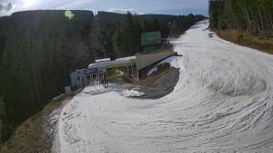 Červenohorské sedlo - Modrá sjezdovka - dojezd k lanové dráze - 23.3.2026 v 09:40 Červenohorské sedlo - Modrá sjezdovka - dojezd k lanové dráze - 23.3.2026 v 09:40