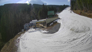 Červenohorské sedlo - Modrá sjezdovka - dojezd k lanové dráze - 23.3.2026 v 10:10 Červenohorské sedlo - Modrá sjezdovka - dojezd k lanové dráze - 23.3.2026 v 10:10