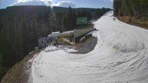 Červenohorské sedlo - Modrá sjezdovka - dojezd k lanové dráze - 23.3.2026 v 10:20 Červenohorské sedlo - Modrá sjezdovka - dojezd k lanové dráze - 23.3.2026 v 10:20