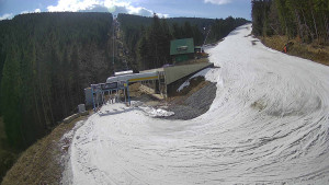 Červenohorské sedlo - Modrá sjezdovka - dojezd k lanové dráze - 23.3.2026 v 10:30 Červenohorské sedlo - Modrá sjezdovka - dojezd k lanové dráze - 23.3.2026 v 10:30