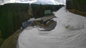 Červenohorské sedlo - Modrá sjezdovka - dojezd k lanové dráze - 23.3.2026 v 11:10 Červenohorské sedlo - Modrá sjezdovka - dojezd k lanové dráze - 23.3.2026 v 11:10