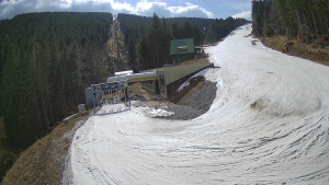 Červenohorské sedlo - Modrá sjezdovka - dojezd k lanové dráze - 23.3.2026 v 11:30 Červenohorské sedlo - Modrá sjezdovka - dojezd k lanové dráze - 23.3.2026 v 11:30