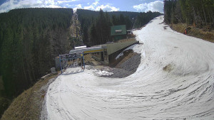 Červenohorské sedlo - Modrá sjezdovka - dojezd k lanové dráze - 23.3.2026 v 11:40 Červenohorské sedlo - Modrá sjezdovka - dojezd k lanové dráze - 23.3.2026 v 11:40