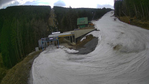 Červenohorské sedlo - Modrá sjezdovka - dojezd k lanové dráze - 23.3.2026 v 12:01 Červenohorské sedlo - Modrá sjezdovka - dojezd k lanové dráze - 23.3.2026 v 12:01