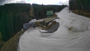 Červenohorské sedlo - Modrá sjezdovka - dojezd k lanové dráze - 23.3.2026 v 12:10 Červenohorské sedlo - Modrá sjezdovka - dojezd k lanové dráze - 23.3.2026 v 12:10