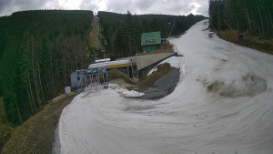 Červenohorské sedlo - Modrá sjezdovka - dojezd k lanové dráze - 23.3.2026 v 12:40 Červenohorské sedlo - Modrá sjezdovka - dojezd k lanové dráze - 23.3.2026 v 12:40